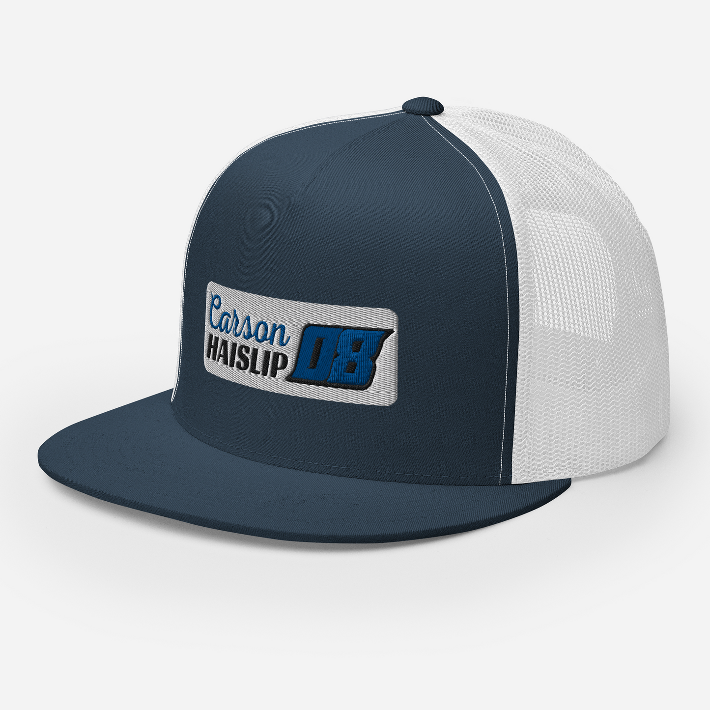Haislip Flat Bill Retro Trucker Cap