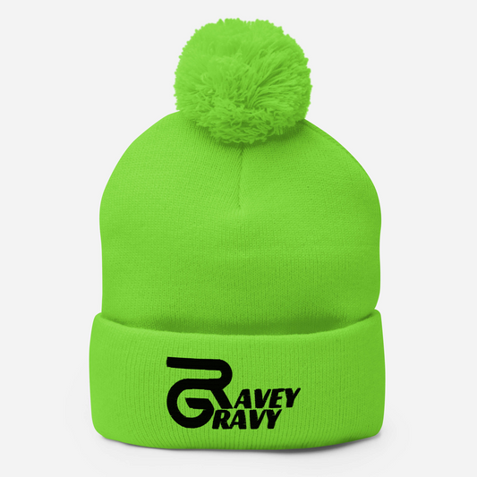 RaveyGravy Alternative Pom-Pom Beanie